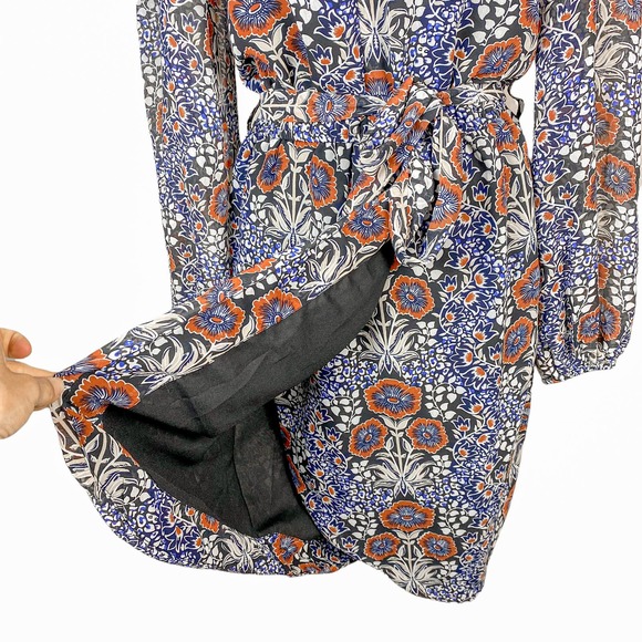 Walter Baker Dress Melissa Navy Pansy Size Small - Picture 9 of 13